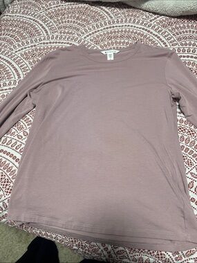 Athleta Pink Long Sleeve Crew Tee